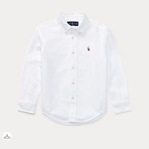 Toddler Ralph Lauren White Iconic Oxford Shirt